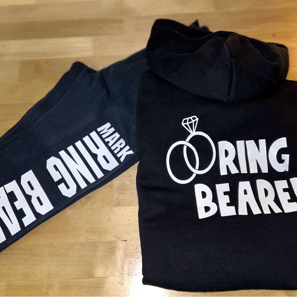 Ring bearer custom sweatsuit